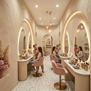 Service de beauté personnalisé à texture douce avec éclairage LED pour la coiffure <span class=keywords><strong>Nail</strong></span> <span class=keywords><strong>Art</strong></span> Spa Boutique Stores - Product Image 3