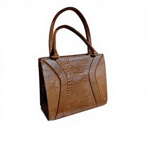 Sac fourre-tout en cuir véritable à imprimé uni avec bandoulière, ouverture supérieure, sacs à main en cuir décontractés pour un usage quotidien, pour filles et femmes - Product Image 4