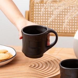 <span class=keywords><strong>Fournisseur</strong></span> de tasse à café en céramique noire mate nordique mignon cadeau tasse de luxe personnalisée avec logo - Product Image 5