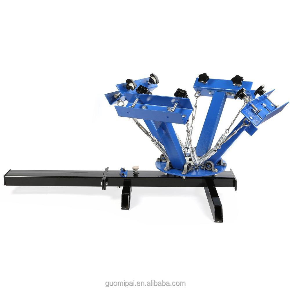 2023売れ筋4色1ステーションシルクスクリーン印刷機ポータブルプレス