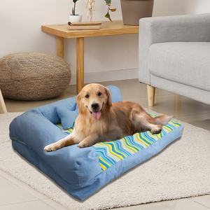 Moderne vilt honden orthopedische <span class=keywords><strong>bed</strong></span>, wasbaar, afneembare hoes, orthopedische hondenbed voor grote honden - Product Image 1