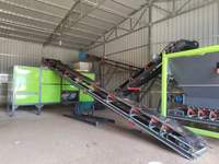 Machine de fabrication d'engrais vermicomposté Sande, compostage des déchets alimentaires, capacité élevée de 15 m³, respectueuse de l'environnement, moteur 380V, garantie 1 an