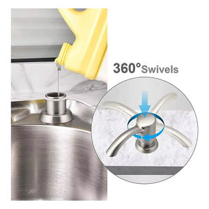 Distributeur de <span class=keywords><strong>savon</strong></span> <span class=keywords><strong>liquide</strong></span> en acier inoxydable pour la cuisine Distributeur de <span class=keywords><strong>savon</strong></span> en mousse métallique compatible <span class=keywords><strong>lave</strong></span>-<span class=keywords><strong>vaisselle</strong></span> - Product Image 3