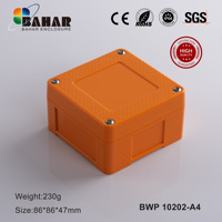 Boîtier industriel en plastique ABS/PC étanche pour circuits imprimés, boîtier électronique et d'instruments, IP68, certifié CE et RoHS, BWP 10202-A
