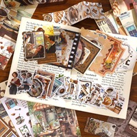 Set de Diario Slow Enjoy Life - Diario de Regalo con Cubierta de Cuero Estampado Estilo Retro Americano y Papel de 100gsm