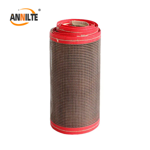 Annilte tùy chỉnh chịu nhiệt PTFE tráng sợi thủy tinh mở lưới băng tải cho máy sấy máy - Product Image 6