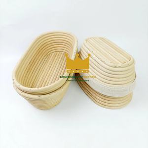 Panier de levage artisanal en rotin naturel pour banneton, idéal pour la pâte à pain au levain, vente en gros usine - Product Image 1