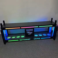 Discothèque 8 10 12 bouteilles Champagne transporteur métal luxe vin Chariot support présentoir LED liqueur bouteille accessoire décoratif