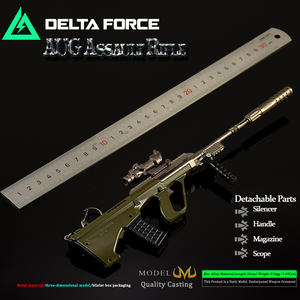 Décoration artisanale Delta Force AUG de 26cm, en alliage de zinc, modèle à construire sans tir, FPS Gamer, décoration à collectionner pour pistolet jouet - Product Image 5