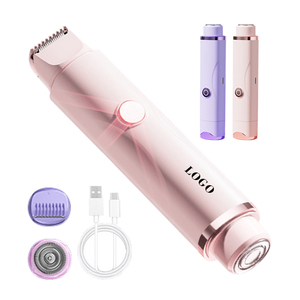 0728 Top Selling <b>Round</b>-cornered High-speed Steel Bikini Trimmer Painless Professional Women Shaver Type-c Rechargeable Lady - Product Image 1
