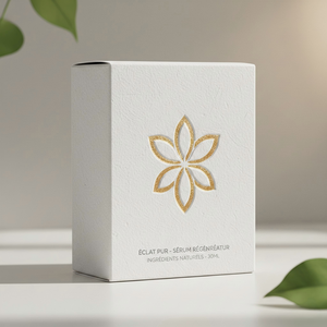Caja de Papel Texturizado con Logotipo Personalizado para Exfoliante Facial en Forma de Cubo, Caja Plegable de Papel para Productos de Belleza - Product Image 1