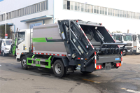Camion Compacteur à Ordures SINOTRUK HOWO 4x2 Diesel à Chargement Arrière, Corps de Compression Scellé, Véhicule pour Déchets Municipaux, Vente Directe Usine