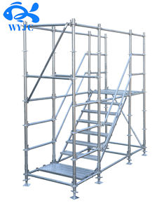 Система промышленных строительных лесов Ringlock из алюминия, промежуточные трансомы, лестничные фермы, диагональные балки, головки стоек, ISO9001 - Product Image 4