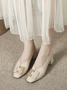 Nuove Scarpe da <span class=keywords><strong>Donna</strong></span> alla Moda con Punta Quadrata, Comode e Senza Lacci, <span class=keywords><strong>Tacco</strong></span> Basso - Product Image 6