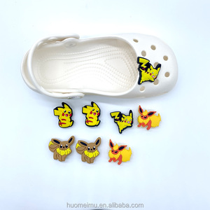 Zapatos <span class=keywords><strong>de</strong></span> PVC <span class=keywords><strong>Pikachu</strong></span> Cave y Flores para Zapatos, Accesorios <span class=keywords><strong>de</strong></span> Moda, Nuevos, Bonitos, <span class=keywords><strong>de</strong></span> Dibujos Animados, Unisex, Duraderos, Decoración Desmontable - Product Image 1