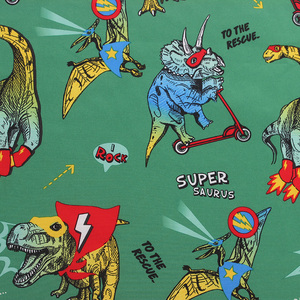 Tessuto Pongee 300T Resistente alle Pieghe con Motivo Dinosauro, Fornitura all'Ingrosso per Abbigliamento Sportivo per Bambini e Giacche Leggermente Imbottite - Product Image 4