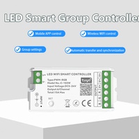 Controlador de Tira de Luces LED AP Zone, Control Remoto MESH, Sincronización con Música por WIFI TUYA, Carga Máxima de 720W, Alcance de 30M, 1-5 Canales, Control por Voz