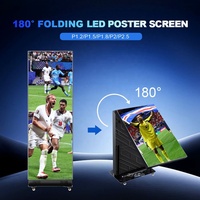 Pantalla LED Plegable para Interiores P1.86 con Altavoces Integrados, Control en Clúster 4G con Rotación de 180 Grados para Promoción Minorista y Proyectos B2B