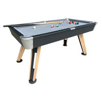 Mesa de billar moderna de MDF de 5 pies con soporte OEM/ODM de fábrica, duradera para deportes de interior en clubes y fiestas, mesa de snooker con tacos