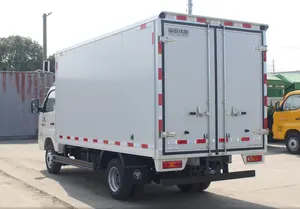 FOTON yeni 122hp dizel kargo VAN hafif kamyon 4.14m uzunluk 4x2 sürücü tekerlek hızlı AMT dişli kutusu Weichai Euro 2 sol hava süspansiyon