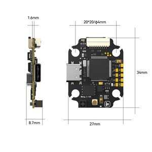 IFlight Borg 60R 4 en 1 <span class=keywords><strong>ESC</strong></span> 60A 3-8S BLHeli32 STM32G071 20x20mm AntiSpark TVS para piezas de drones FPV de carreras y Cinelifter - Product Image 4
