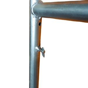 Fábrica de acero moderno móvil <span class=keywords><strong>Walk</strong></span>-through H Frame Q235 galvanizado de alta resistencia resistente a la corrosión tablón de andamio 1 año - Product Image 5