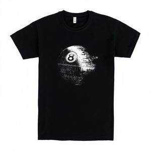 Camiseta Death Eight Ball negra unisex para adultos talla mediana - Product Image 2