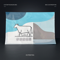 Sachet en plastique refermable à quatre soudures, qualité alimentaire, thermoscellable, anti-fuite, avec encoche de déchirement, pour chips, aliments pour bébés, personnalisable