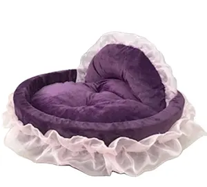 Hot Sale Cat Dog Soft Bed Lovely fluffy Pet Bed Cute Princess cat cave Nest Durable Washable Puppy Bed