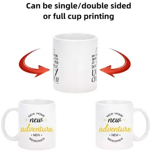Custom Logo Factory Price Coffee Porcelain White Sublimation Blank Christmas Mugs Ceramic Cups 11oz Us Warehouse