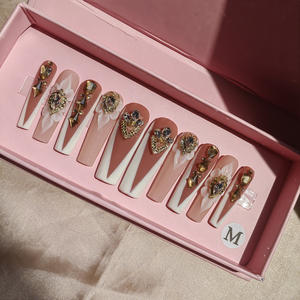 เล็บปลอมอะคริลิคเล็บฝรั่งเศสแบบเพชรอุปกรณ์ออกแบบตามสั่ง - Product Image 5