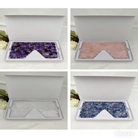 Masque pour les yeux en cristal gravé et poli, thème Amour, tendance mode, décoration intérieure et cadeau de mariage par Kindfull Crystal