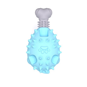 Juguete Masticable para Perros <span class=keywords><strong>de</strong></span> la Marca Kinghon, con Sonido, para Moler los Dientes, en Forma <span class=keywords><strong>de</strong></span> Pierna <span class=keywords><strong>de</strong></span> <span class=keywords><strong>Pollo</strong></span>, <span class=keywords><strong>de</strong></span> <span class=keywords><strong>Goma</strong></span> TPR, Duradero, Tamaño Grande, 8*8*15CM - Product Image 1
