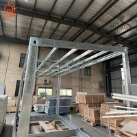 Cadre de conteneur préfabriqué en acier moderne, détachable, personnalisable, empilable, en kit plat, durable, disponible en 10, 20, 30 et 40 pieds