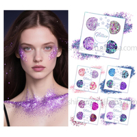 Gros Festival Maquillage Yeux Gemmes Adhésif Strass Autocollants Coeurs Étoiles Auto-Adhésif Bijoux Visage Cheveux Gemmes
