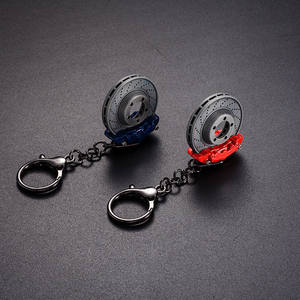 Novedad Llavero de freno automotriz Piezas de automóvil de <span class=keywords><strong>metal</strong></span> Llavero de freno de disco Calibradores de cubo Llavero de afinación para hombres - Product Image 6