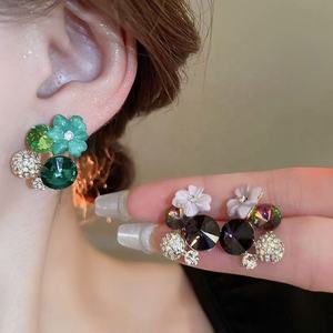 <b>Silver</b> Needle Exquisite Geometric <b>Set</b> Classic Sweet Fashionable High Grade Personalized Commuter Wholesale Alloy Anniversary - Product Image 5