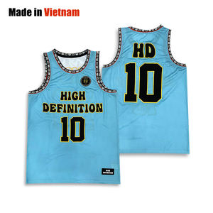 Moda malla baloncesto Jersey Retro parche bordado baloncesto Top - Product Image 1