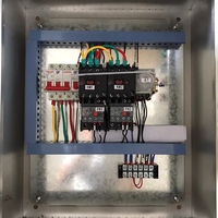 Boîtier de distribution extérieur IP65 triphasé avec disjoncteur principal MCCB et rails MCB, panneau de commande électrique métallique, boîtier DB pour alimentation électrique