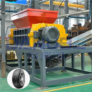Máquina trituradora de doble eje de neumáticos de desecho industrial Equipo de trituración de basura de goma a la venta - Product Image 1
