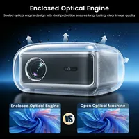 Projecteur LED Touyinger H8 MAX 4K 2800 ANSI 5'' LCD Moteur Scellé Full HD Android 14 2GB+32GB Home Cinéma