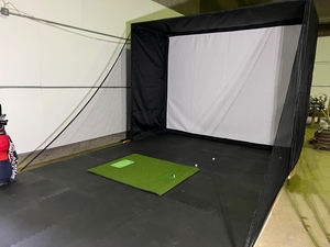 Enceinte de Simulateur de <span class=keywords><strong>Golf</strong></span> GP Personnalisable pour Intérieur/Extérieur avec Filets sur Mesure, Écran de Frappe et Cadre pour l'Entraînement - Product Image 3