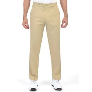 Men's cotton polyester spandex zipper fly back pockets buttons five pockets styles slim fit embroidery logo plain long pants