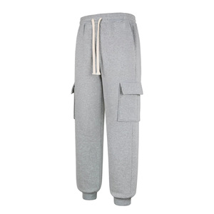 European American <strong>Men's</strong> Sports Pants Slim <strong>Fit</strong> Casual Fleece-Lined Drawstring <strong>Joggers</strong> Solid Color <strong>Skinny</strong> Running - Product Image 2