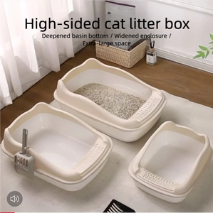 Hot Selling Multi-Color Kattenbak 20l Milieuvriendelijk Gemakkelijk Schoon Te Maken Grote Capaciteit Verdikte Plastic Materiaal Voor Katten - Product Image 2