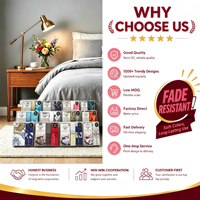 Parure de draps en microfibre tissée moderne, écologique, violette, 6 pièces, tailles King et Queen, imprimée sur mesure, vente en gros, directement de l'usine
