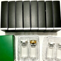 Boîte d'emballage de peptides personnalisée, recyclable et écologique, pour flacons de peptides, simple ou double présentoir, vente en gros
