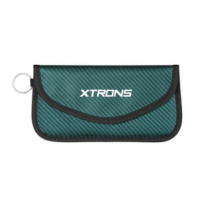 XTRONS Funda Faraday Bloqueadora de Señal RFID para Llaves de Auto de 6 Pulgadas, Color Verde, Estuche Protector Antirrobo para Llaves - Product Image 1