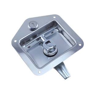 משאית או קרוואן ארגז כלים סומק הר מלוטש נירוסטה מפתח-נעילה שקוע מתקפל ידית T מנעול - Product Image 1