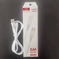 Câble de données USB Android à charge rapide 3A en cuivre pur avec blindage tressé, directement du fabricant, vente en gros